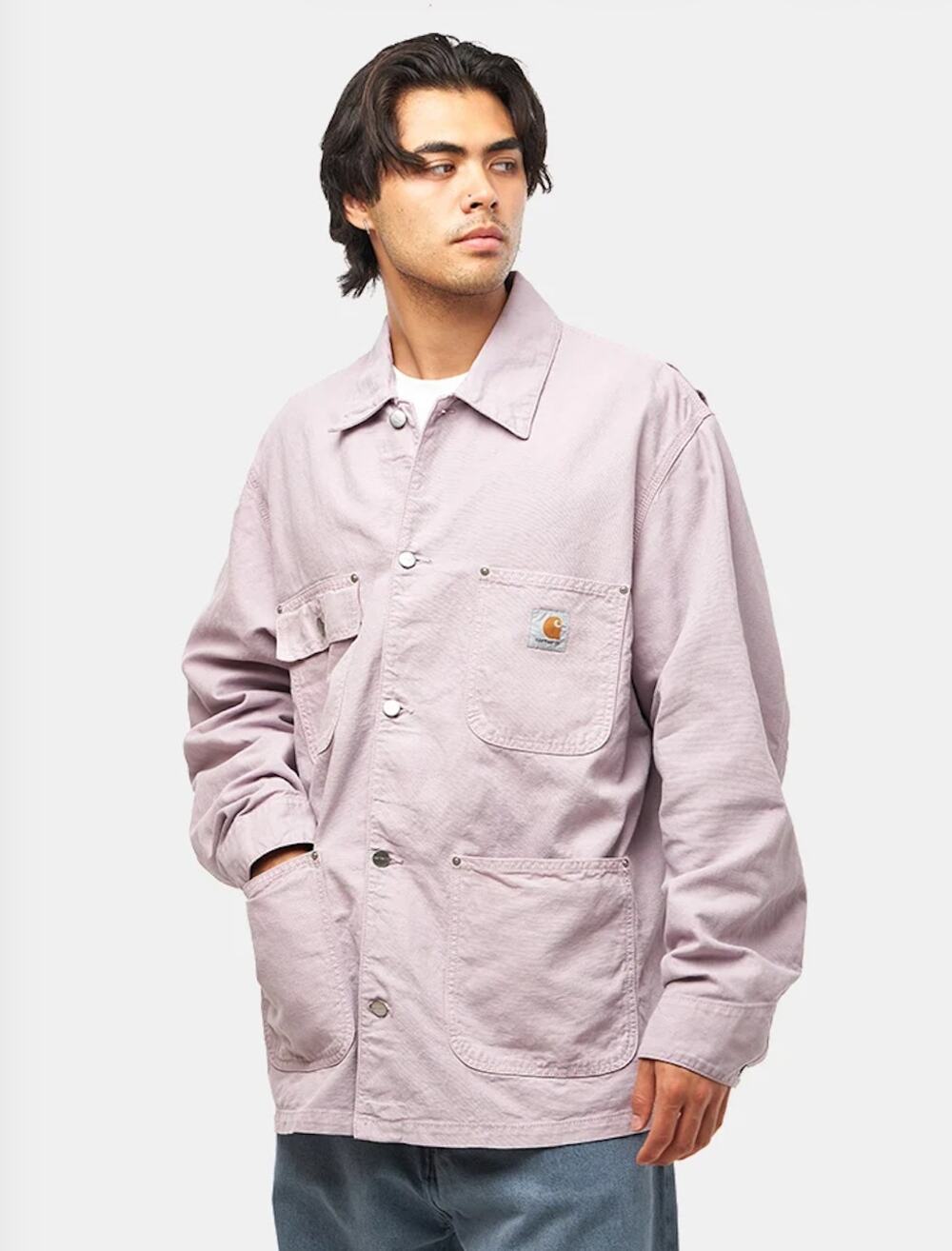 Carhartt WIP Walter Chore Coat Pink Fog